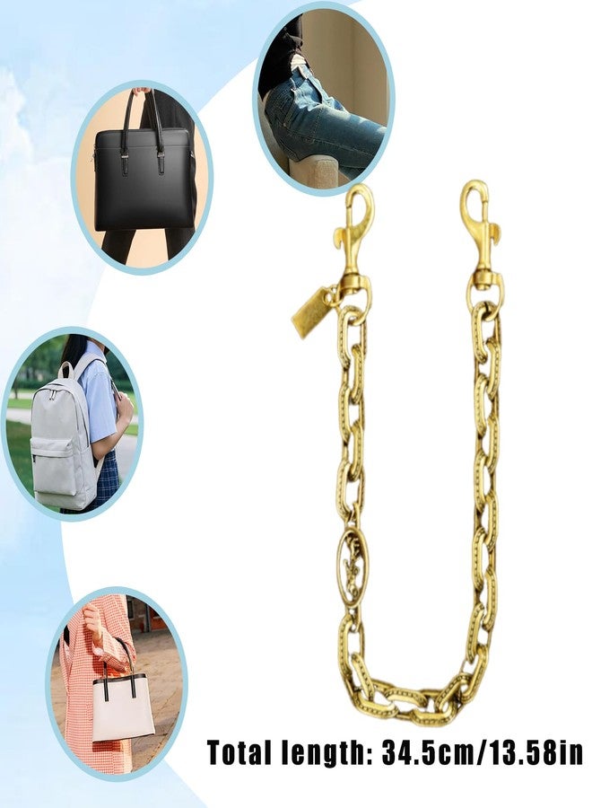 LSBDJDL Metal Carriage Bag Charms Wallet Chain Keychains Purse Handbags Purse Chain Bag Strap Accessories For Women (gold) - Image 2